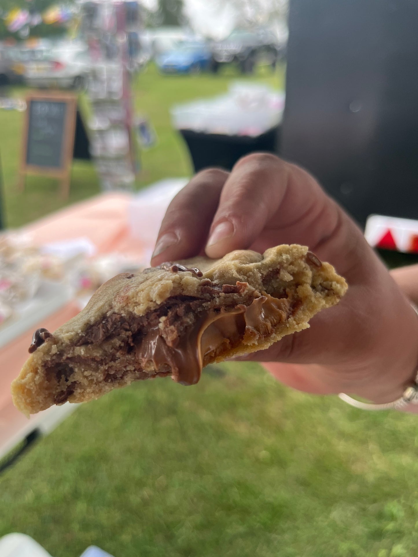 Dairy Milk Caramel STUFFED Cookie